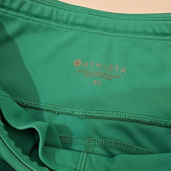 Athleta Contender Laser Cut  Tight jade green xs - Picture 6 of 11